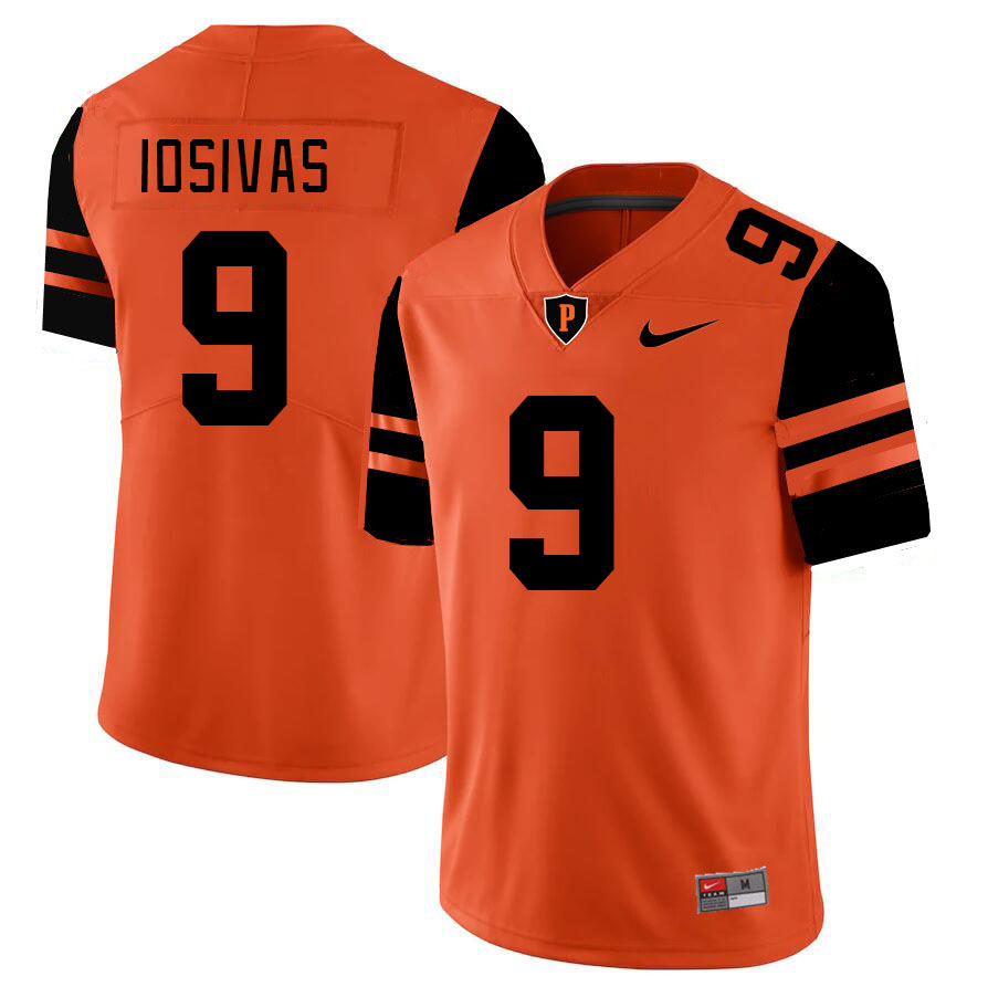 Men-Youth #9 Andrei Iosivas Princeton Tigers 2023 College Football Jerseys Stitched-Orange